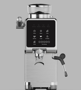 Máquina de Espresso Semiautomática de Doble Caldera de Acero Inoxidable Pulido con Tamper, Cafetera Doméstica - Product Image 2