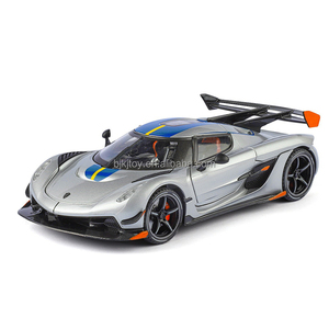 Coche Deportivo de Carreras a Escala 1/24, Réplica Realista de Aleación, Juguete Coleccionable, Modelo de Vehículo con Sonido, Luz y Función de Retroceso - Product Image 1
