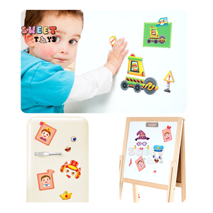 Jeu de société magnétique en bois pour enfants préscolaire <span class=keywords><strong>maternelle</strong></span> apprentissage et livres d'images pour enfants activités d'autocollants - Product Image 3