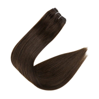 Luxueux choix de célébrité Double dessiné russe cuticule aligné vierge Remy Machine trame Extensions de cheveux