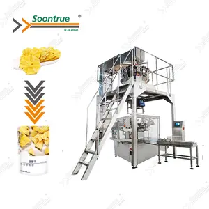 Đa Chức Năng Tự Động Của Nhãn Hiệu Multihead Định Lượng Khoai Tây Chip Vffs Doy Gói Máy Đóng Gói Với Nitơ