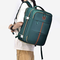 Sac à dos de voyage Oxford imperméable grande capacité avec logo personnalisé, style simple, pour étudiants et ordinateurs portables