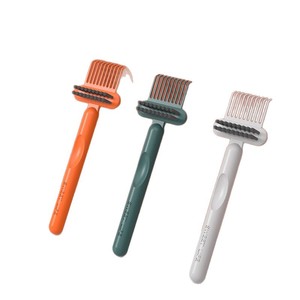 Pet Grooming Comb Cleaning Brush With Hollow Air Cushion <b>Massage</b> Design For Dogs And <b>Cats</b> Orange Green Gray Colors - Product Image 5