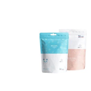 Serviettes de bain jetables Bluesail+ 7x12cm en fibres végétales, forte absorption, pour les voyages et les hôtels - Product Image 2