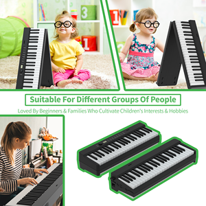 ZB200 중국 악기 제조업체 보라 공장 인기 디지털 피아노 접이식 피아노 휴대용 간편 운반 멋진 음색 - Product Image 5