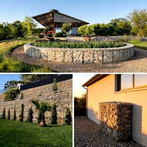 Cage de mur en pierre à trous carrés, anti-déformation, galvanisée/revêtue Galmac, 2 x 0,5 x 0,5 m, pour remplissage de roches, fournie par le fabricant - Product Image 5