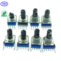 Échantillons gratuits ROHS 4 broches 11MM RK11K RV11 4 broches linéaire b1k b10k 50k 100k potentiomètre rotatif à film de carbone avec détente