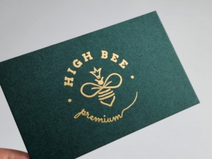 Hoge Kwaliteit Custom Luxe Reliëf Uv Goud Folie Visitekaartjes Met Bedankkaart - Product Image 2