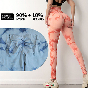 Leggings da donna con Lifting Spandex Tie Dye Vintage anti-umidità - Product Image 5