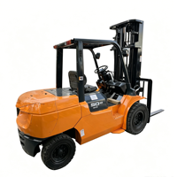 Dijual Forklift Diesel Jepang 5 Ton, Tiang 3 Tingkat, Garpu 80cm, Hydraulic Side Shifter, Ban Solid, Kemudi Presisi dan Halus
