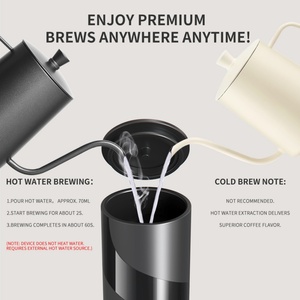 Cafetera Espresso Portátil 2 en 1, 20 Bares, Máquina Eléctrica de Mano para Viajes, Campamentos y Oficina, Preparación Rápida de Café Cremoso - Product Image 2