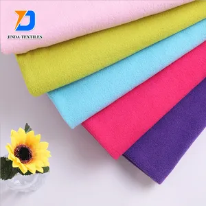 Jinda custom wholesale polar fleece dyed solid colors fabric