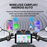 Meilleur prix IP67 5 pouces étanche HD écran d'affichage GPS Navigation sans fil Android Auto Portable moto Carplay