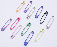 300 épingles de sûreté colorées de 32 mm pour la couture, l'artisanat et la fixation d'étiquettes de foulards