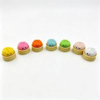 Porte-clés anti-stress en forme de boulette 3D imprimée, jouet à presser, pendentif anti-stress pour les doigts, vente en gros personnalisée