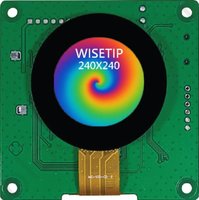 WISETIP VF013A Wettbewerbsfähiger Preis TFT LCD Smart Screen 65x65mm Display Taiwan Hersteller Sonnenlichtlesbares Angepasstes MCU