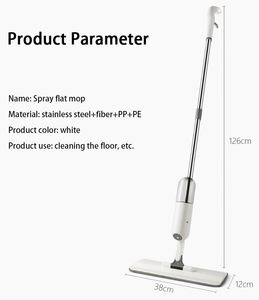 Mopa de microfibra para el hogar, mopa para limpieza de pisos con rotación de 360 grados, mopa plana con spray para limpieza sin esfuerzo - Product Image 2