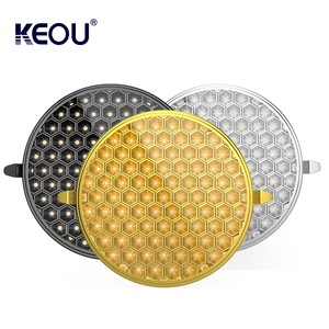 KEOU New Quảng Trường Dimmable Dẫn Ánh Sáng Chống Galre Vòng Điều Chỉnh <span class=keywords><strong>Led</strong></span> Bảng Điều Chỉnh Ánh Sáng 18 Wát Với Nhiều Màu Sắc Nhà Ở - Product Image 1