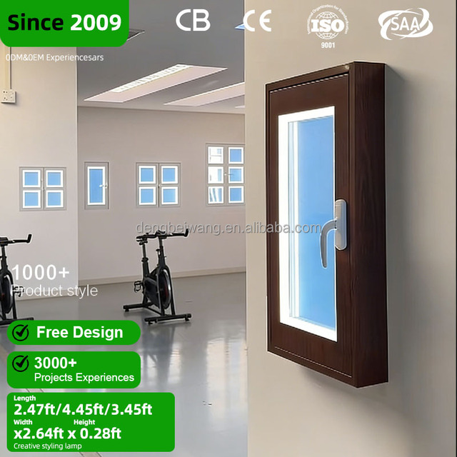 Smart LED Display Panel Remote Control Blue Sky Natural Recessed Lighting Factory Window Light Switch App Controlled IP54 Rated