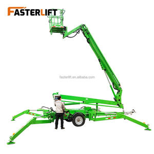 45フィート60フィート80フィートスパイダーマンリフティング機器関節式電気牽引可能ブームリフトエレベーター、リモコン付き - Product Image 5