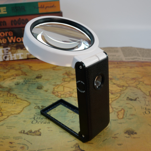 Hot bán 6x 25x đa chức năng cầm tay kính lúp máy tính để bàn gấp LED chiếu sáng kính lúp để đọc - Product Image 3