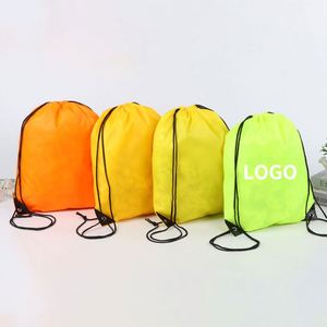 Wholesale Custom Logo Plain Polyester Drawstring <b>Backpack</b> Eco-Friendly Sport School Shopping Carry Bag Novelty Gift Features - Product Image 6
