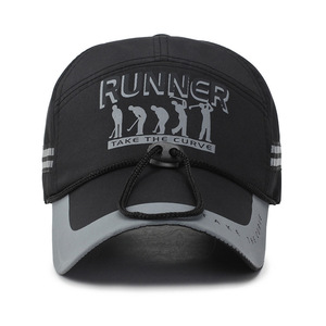 Runner Baseball Cap Breathable Sun Hat For Men Women Sports Outdoor Fishing Travel Gray Black Navy Khaki - Product Image 2