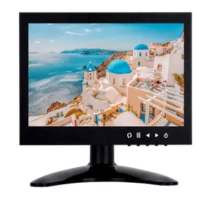 Desktop 10.4 inci TFT LCD VGA Monitor warna 10 inci 4:3 layar persegi tampilan komputer Monitor dengan VGA HDMIed Speaker Audio