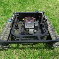 Livraison Gratuite Tondeuse à Gazon à Chenilles RC Homologuée CE EPA avec Moteur Essence Puissant pour la Coupe de l'Herbe