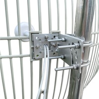 Antenne parabolique pour modem LTE 4G 5G avec connecteur femelle 2xN, 2x câble RG402, polarisation verticale et horizontale, 1.5 VSWR