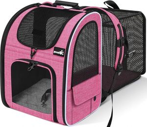 Free sample Cat Carrier <b>Dog</b> <b>Carrying</b> Case for Pets Up to 15 Lbs, Airline Approved Travel Puppy Bag, with Removable Fleece Pad - Product Image 4