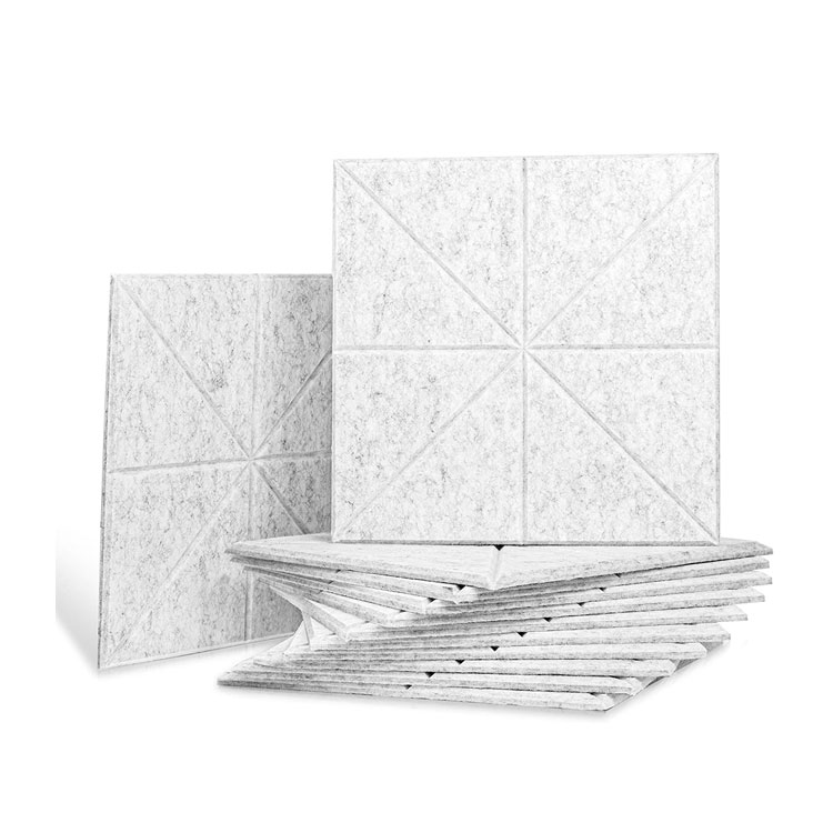 Конические акустические панели, звукопоглощающие звуконепроницаемые серебристо-серые звукоизоляционные изоляционные фетровые акустические панели для дома и офиса