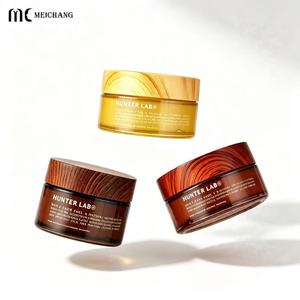 Tarro de Crema PETG de 100g 120g 150g 200g 250g con Tapa de Bambú Biodegradable para Envasado de Cremas Herbales Orgánicas para el Cuidado de la Piel - Product Image 1
