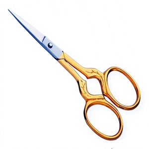 ASAP Customized Durable Stainless Steel Nail <b>Cuticle</b> <b>Scissors</b> Sharp Blade Tip Hole Straight Blades Half Gold Beauty <b>Scissors</b> - Product Image 3