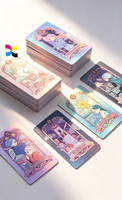 Cartes à gratter, échantillon gratuit, impression personnalisée, logo personnalisé, cartes à jouer de luxe noires, 100% PVC, cartes à jouer en plastique imperméables