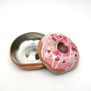 Donut Tinplate Container Round Recyclable Candy <b>Box</b> for Cookies Biscuit Jelly Chocolate <b>Sweet</b> Treat Storage - Product Image 4