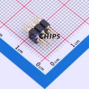 PZ254-2-03-Z-C Pin Header Through hole Component (THT),P=2.54mm Connector 2x3P 2.54mm 2.54mm Round Pin - Product Image 2