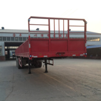 Nouvelle semi-remorque benne basculante à parois latérales hautes en acier, robuste, pour le transport de bétail, marque JINFENG, fabriquée en Chine