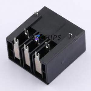 HC-10.16-2*3AW-05 Wire-to-Board Pin Header Bent Lead Through Hole,P=10.16mm Connector 2x3P 10.16mm Right Angle Insert 6P - Product Image 2