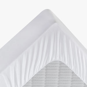 Protège-<span class=keywords><strong>matelas</strong></span> matelassé King Size pour hôtel, doux, respirant, silencieux, avec poches profondes pour la maison, l'hôtel, la chambre à coucher, blanc - Product Image 4