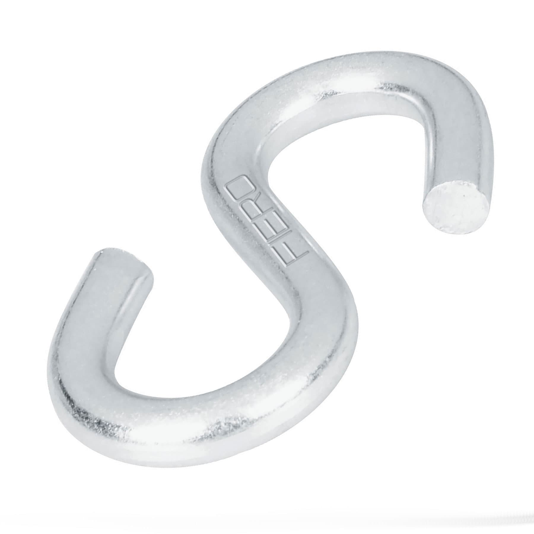 Fiero GANS-5/16 'S' Metal Hook Industrial Grab Hook for 5/16' Cable Zinc and Steel Material Plain Finish