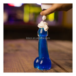 Verre à coup unique personnalisé de 400ml jouets sexuels féminins coquette conception personnalisée accessoire à boire en forme d'organe génital masculin - Product Image 5