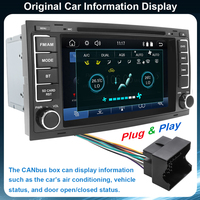 Autoradio 7 pouces pour VW Touareg avec Apple CarPlay sans fil, Android Auto, écran tactile FM, GPS, écran partagé