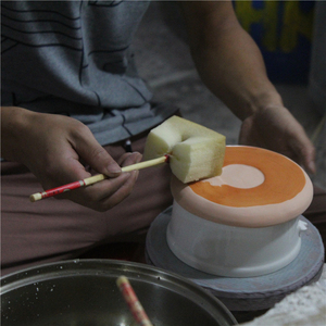 Meilleures ventes Batterie de cuisine moderne pour <span class=keywords><strong>la</strong></span> maison Marmites à <span class=keywords><strong>fondue</strong></span> en céramique blanche avec logo personnalisé pour restaurant - Product Image 6