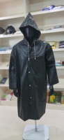 Veste de Pluie Unisexe en PEVA/EVA Noire, Collection 2026, Grande Vente