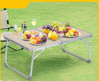 Support d'ordinateur portable moderne, petit, pliable, en MDF, réglable, portable, table d'extérieur