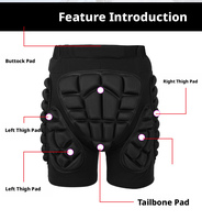 Protège-fesses 3D Soared en EVA, rembourrés, légers et ajustables en maille pour le skateboard et le roller