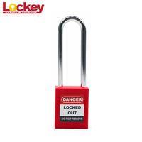 Cadenas de sécurité Lockey à longue chaîne de 76 mm, cadenas de sécurité Loto, cadenas de verrouillage