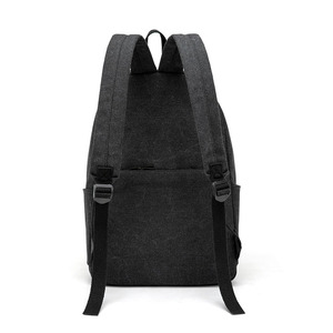 Custom Fashionable Custom School Bagpack Men Outdoor Sports Rucksack Laptop Bags <b>Black</b> Mens Canvas <b>Backpack</b> - Product Image 5