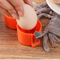 Ouvre-œuf manuel en plastique PP, casse-coquille, séparateur, éplucheur, coupe-œuf, gadget de cuisine portatif pour la maison